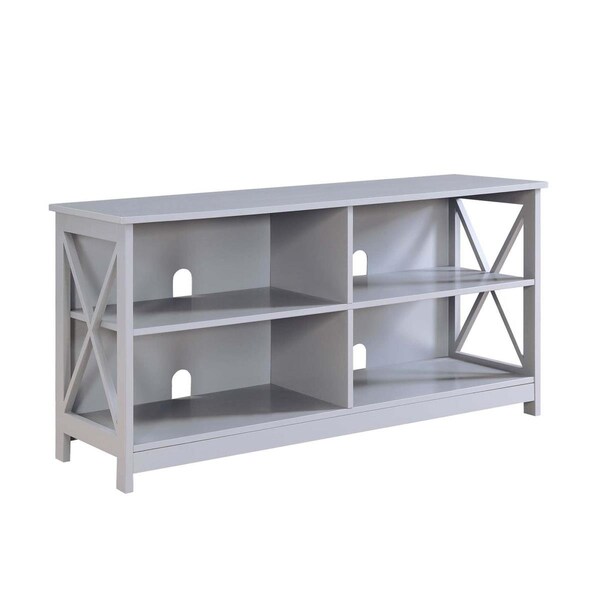 Convenience Concepts Oxford TV Stand, Gray - 23.5 x 15.75 x 47.25 in. - HI2539825