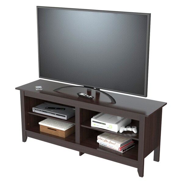 Inval TV Stand 58 in. W Espresso Fits TVs Up to 60 in. - MTV-19619