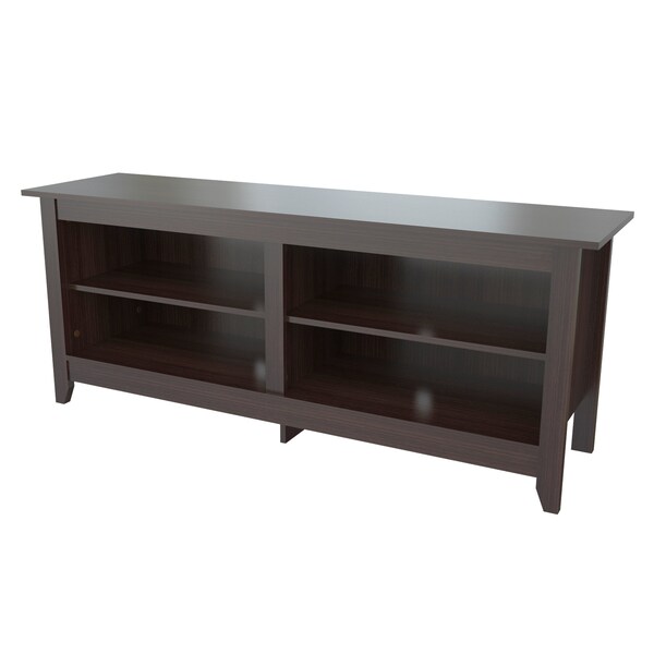 Inval TV Stand 58 in. W Espresso Fits TVs Up to 60 in. - MTV-19619