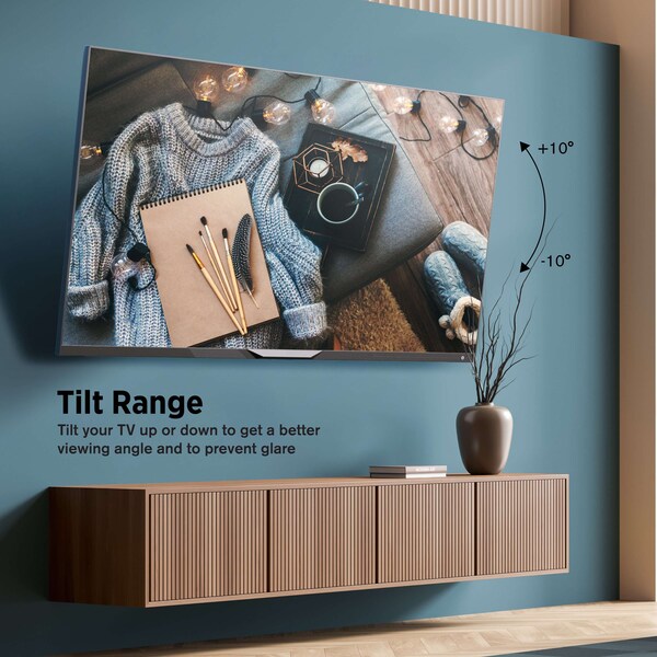Promounts Tilt Open Plate TV Wall Mount for TVs 42 in. - 80 in. Up to 99 lbs - PMT64