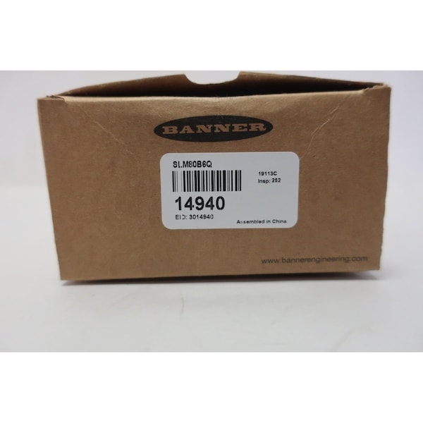 Banner Sensor de proximidad SLM80B6Q con ranura de distancia fija de metal niquelado resistente