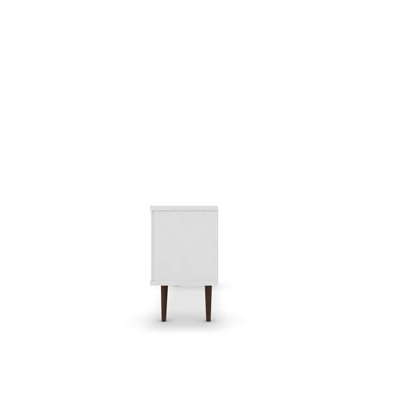 Manhattan Comfort TV Stand, Mid Century, White, 53.14" - 200AMC6