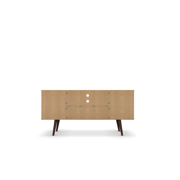 Manhattan Comfort TV Stand, Mid Century, White, 53.14" - 200AMC6