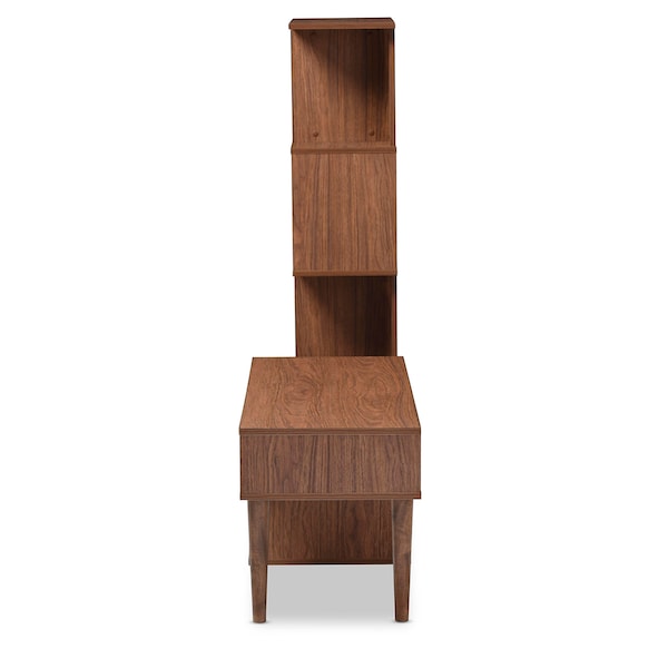 Baxton Studio Haversham Mid-century TV Stand Entertainment Center and Display Unit - 121-6784