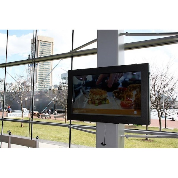 Pc Enclosures Black Powder Coated Steel - Fits up to 55" TV Screen - 55 LCD GUARDIAN