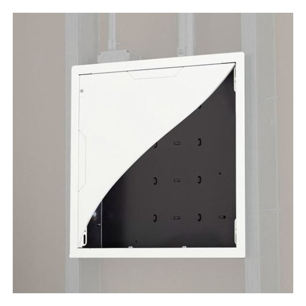 Chief Chief Proximity Large In-Wall Storage Box - 14.3" Height x 14.3" Width x 3.9" Depth - Black - PAC526