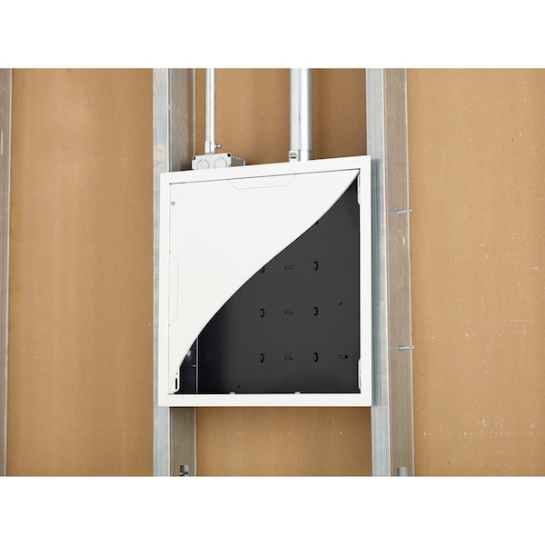 Chief Chief Proximity Large In-Wall Storage Box - 14.3" Height x 14.3" Width x 3.9" Depth - Black - PAC526