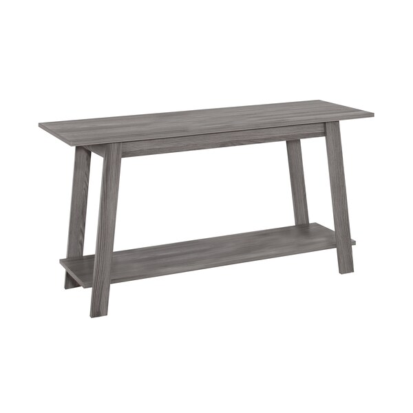 Monarch Specialties Tv Stand, 42 Inch, Console, Storage Shelves, Living Room, Bedroom, Laminate, Grey - I 2737