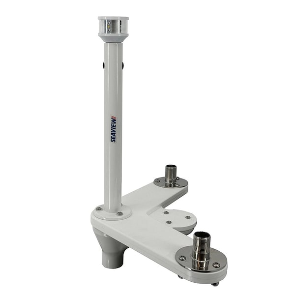 Seaview Triple Mount Adapter w/C5 Certified LED Light 12in Post and Threaded 1in-14 Thread Bases f/G - PMU2ALED12C5