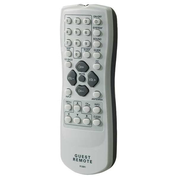 Rca Healthcare TV Extended Guest Remote, White/Gray - R130K1