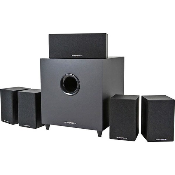 Monoprice Premium 5.1-Channel Home Theater System with Subwoofer - 10565