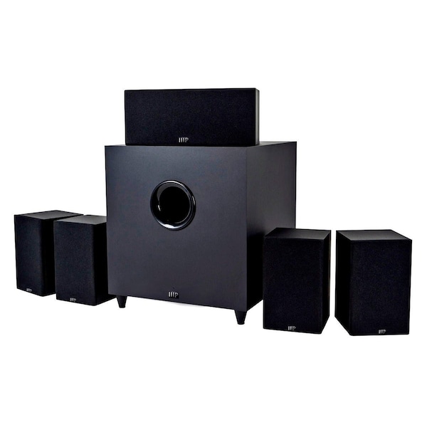 Monoprice Premium 5.1-Channel Home Theater System with Subwoofer - 10565