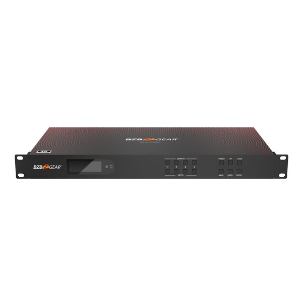 Bzbgear 4x4 4K UHD Seamless HDMI Matrix Switcher/Video Wall Processor/MultiViewer W/ 4xReceiver Kit - BG-4K-VP44PRO