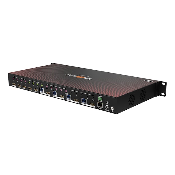 Bzbgear 4x4 4K UHD Seamless HDMI Matrix Switcher/Video Wall Processor/MultiViewer W/ 4xReceiver Kit - BG-4K-VP44PRO