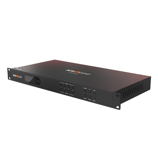 Bzbgear 4x4 4K UHD Seamless HDMI Matrix Switcher/Video Wall Processor/MultiViewer W/ 4xReceiver Kit - BG-4K-VP44PRO