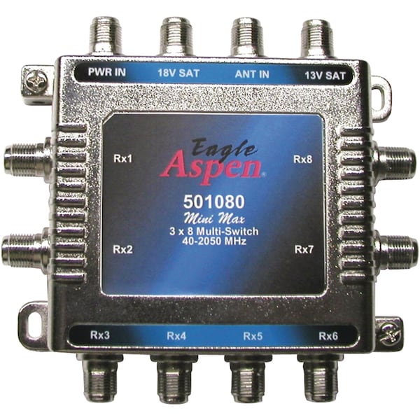 Eagle Aspen Optional Power Supply Port with 3-In x 8-Out Multiswitch - 501080