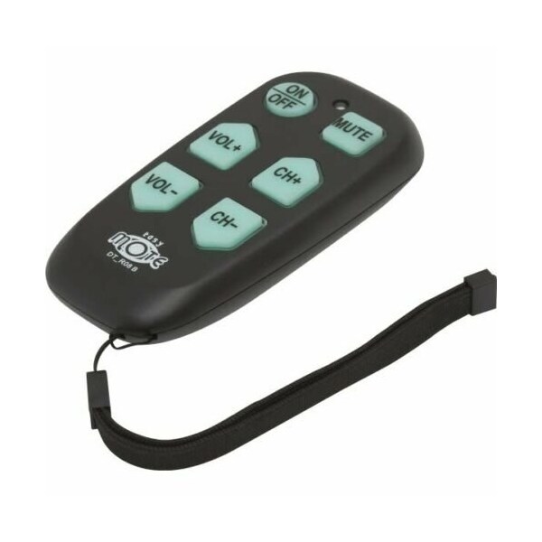 Direct Tech Easy Mote Black Universal TV Remote Pack Of 5 - DT-RO8BC-5