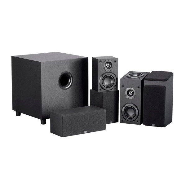 Monoprice Premium 5.1.2 Channel Immersive Home Theater System with Subwoofer - 33831