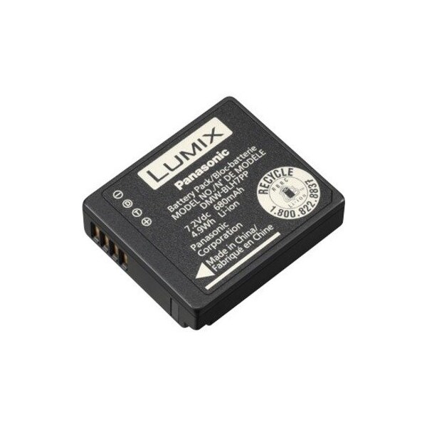 Panasonic Panasonic DMW-BLH7 Camera Battery - For Camera - Battery Rechargeable - 4.90 Wh - 7.2 V DC - DMW-BLH7