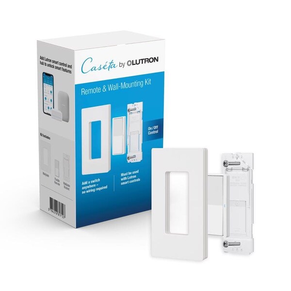 Lutron Lutron Pico Smart Smart-Enabled Wireless Remote w/Wall Mount Kit White 1 pk - PJ2W-P2B-WH-R