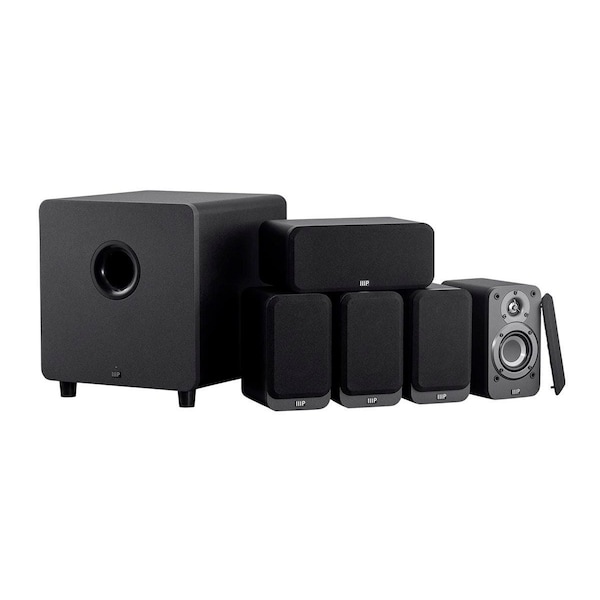 Monoprice HT-35 Premium 5.1-Channel Home Theater System with Powered Subwoofer_ - 39357