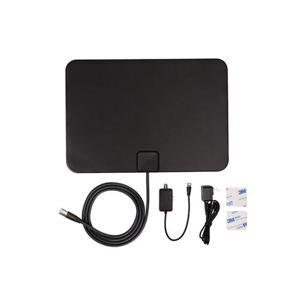Atlantic HD TV Digital Amplified Indoor Antenna, Black - 33007257
