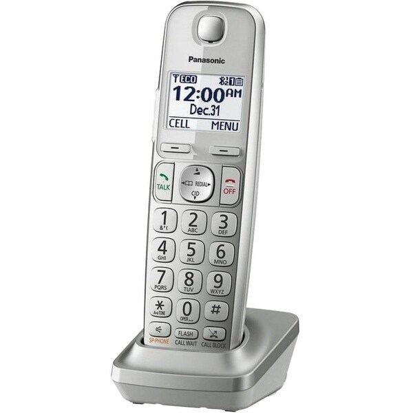Panasonic Panasonic KX-TGEA40 Handset - Cordless - DECT 6.0 Plus - Silver - KX-TGEA40S