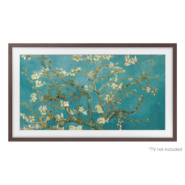 Almo 2023 32-in. The Frame Customizable Bezel - Modern Brown Television Accessory - VG-SCFC32BWBZA