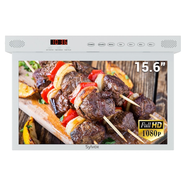 Sylvox 15.6in Smart Under Cabinet TV for Kitchen White - KT16A0KGGA