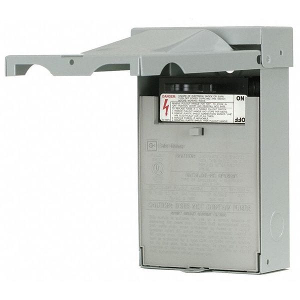 Interruptor de desconexión de aire acondicionado fusible Eaton, 240V CA, NEMA 3R - DPF222R