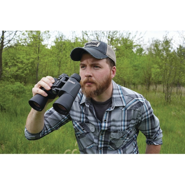 Bushnell Compact, Hunting Binoculars, 12 x 50 Magnification, Porro Prism, 267 ft @ 1000 yd Field of View - 131250