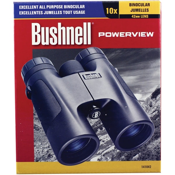 Bushnell Compact, Hunting Binoculars, 10 X 42 Magnification, Roof Prism, 293 ft Field of View - 141042