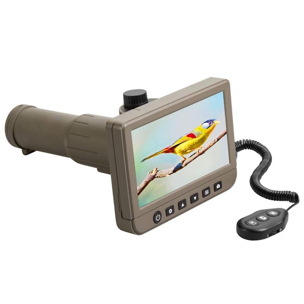 Vividia LCD Spotting Scope Telescope Camera, 50x, 35mm, 14M, 1080P, 5" Screen - SS 550