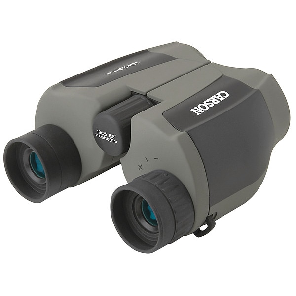 Carson Compact Binocular, 10 x 25 Magnification, BK-7 Prism, 342 ft Field of View @1000 yd Field of View - JD-025