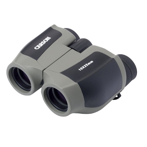 Carson Compact Binocular, 10 x 25 Magnification, BK-7 Prism, 342 ft Field of View @1000 yd Field of View - JD-025