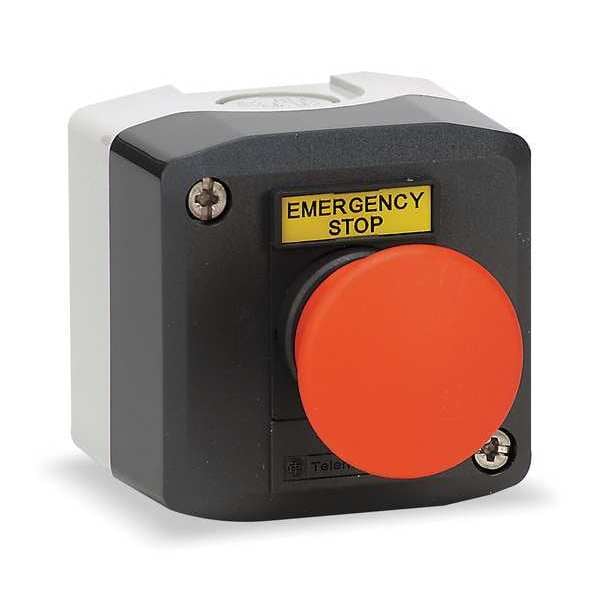 Estación de control de botón pulsador Schneider Electric, 1NC, cabeza de seta - XALD164H29H7
