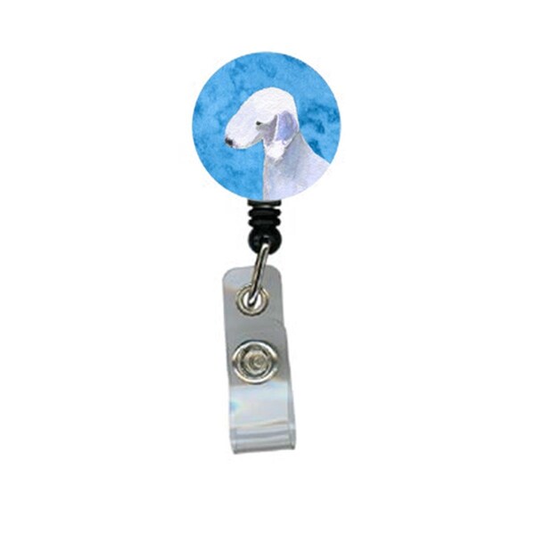 Carolines Treasures Bedlington Terrier Retractable Badge Reel Or Id Holder With Clip - SS4759-BU-BR