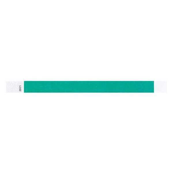 Identiplus ID Wristband, Adhesive, Dark Green, PK500 - T3-35