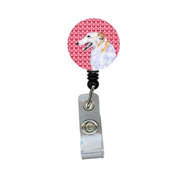 Carolines Treasures Borzoi Retractable Badge Reel Or Id Holder With Clip - SS4475BR