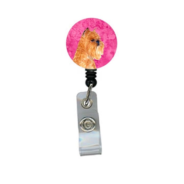 Carolines Treasures Brussels Griffon Retractable Badge Reel Or Id Holder With Clip - SS4770-PK-BR