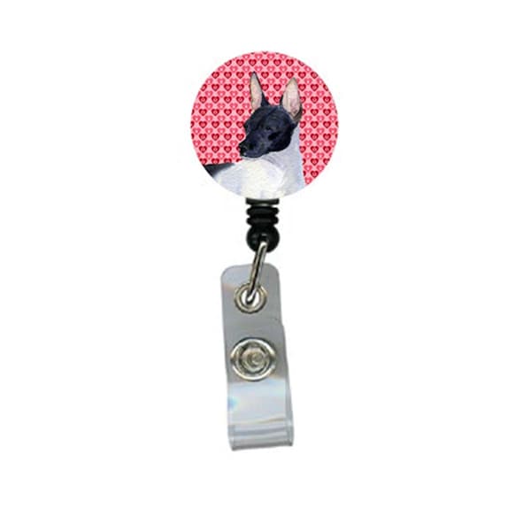 Teacher&Aposs Aid Rat Terrier Retractable Badge Reel or ID Holder with Clip - TE3433847