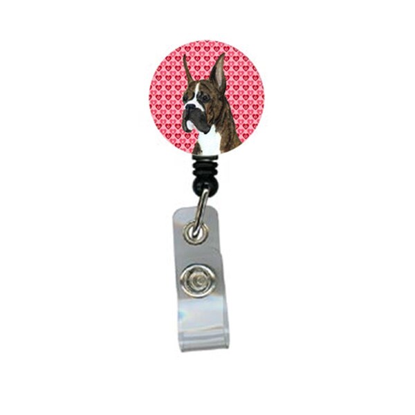 Teacher&Aposs Aid Boxer Retractable Badge Reel Or Id Holder With Clip - TE3456239