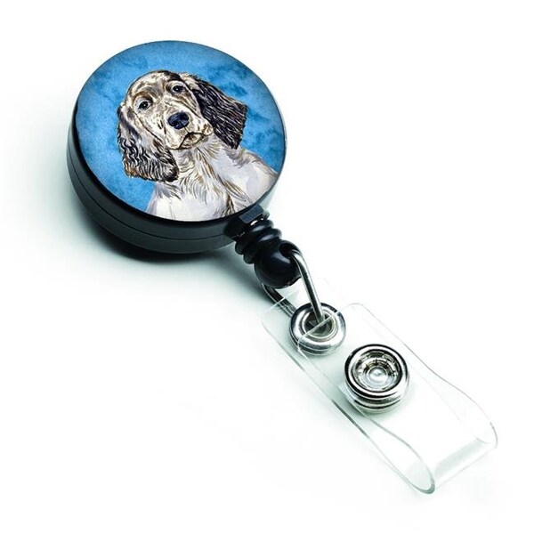 Carolines Treasures Carolines Treasures LH9367BUBR Blue English Setter Retractable Badge Reel - LH9367BUBR