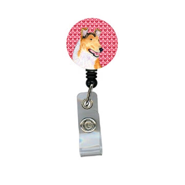 Carolines Treasures Collie Smooth Retractable Badge Reel Or Id Holder With Clip - SS4470BR