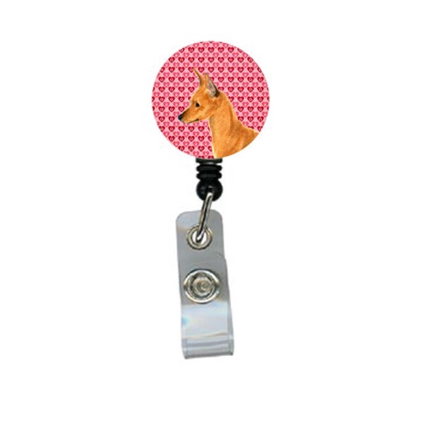Carolines Treasures Min Pin Retractable Badge Reel Or Id Holder With Clip - SS4466BR
