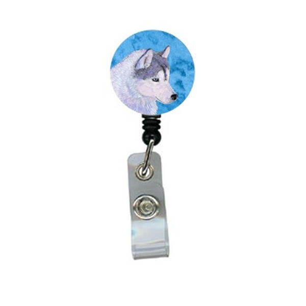 Teacher'S Aid Siberian Husky Retractable Badge Reel Or Id Holder With Clip - TE752032