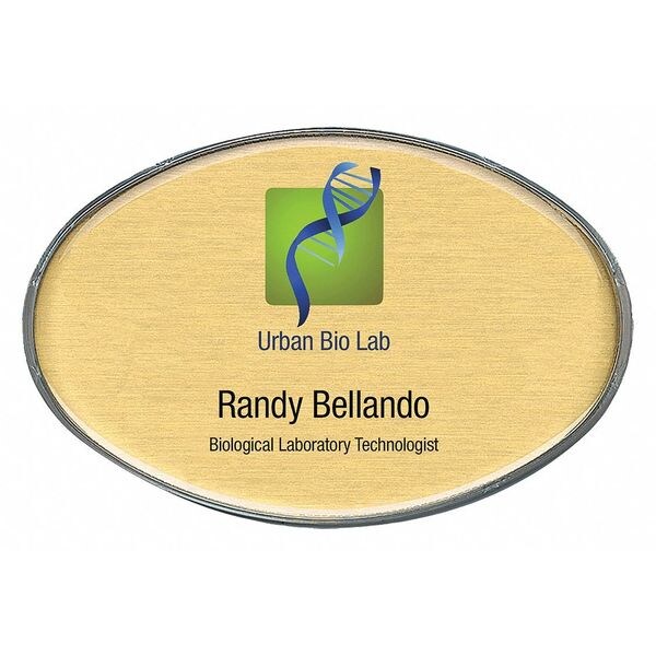 The Mighty Badge Badge, Oval, Blank Legend, PK10 - 906824