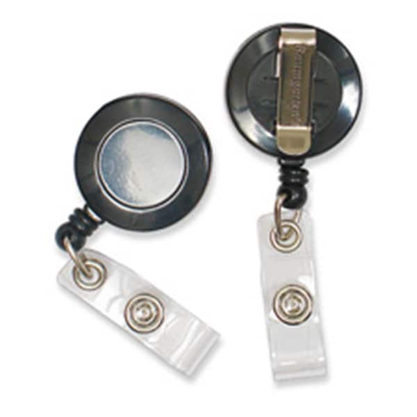 Sicurix Standard ID Badge Reel Round Belt Clip Strap GREY - 68820
