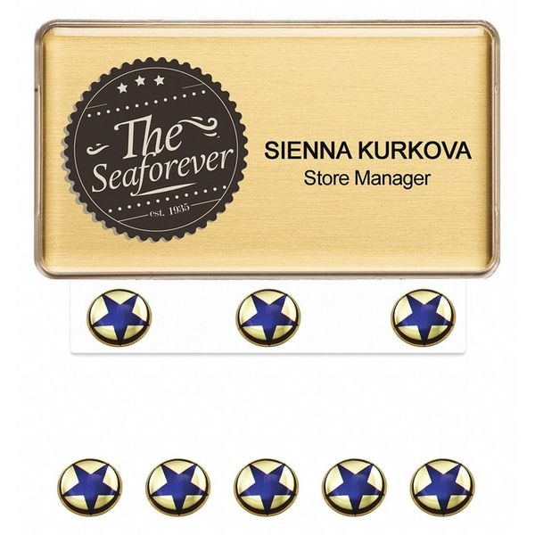 The Mighty Badge Badge, Star, Blank Legend, PK10 - 906290