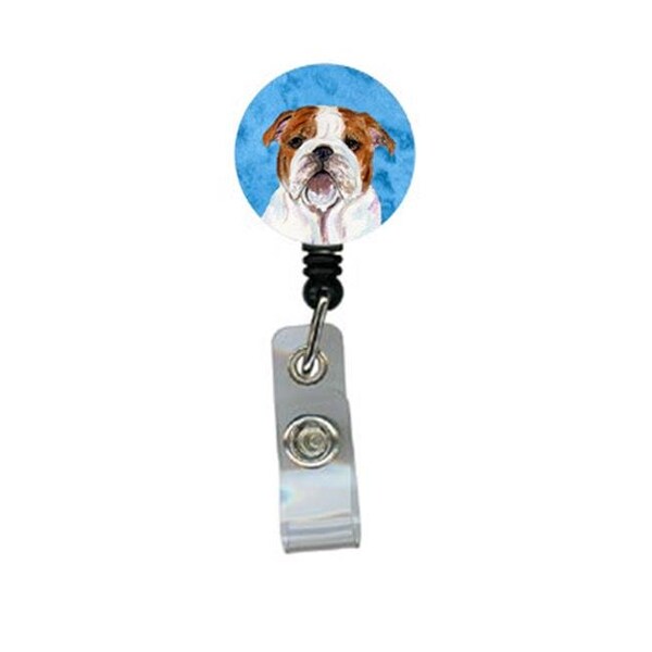 Carolines Treasures Carolines Treasures SS4760-BU-BR Bulldog English Retractable Badge Reel Or Id Holder With Clip - SS4760-BU-BR
